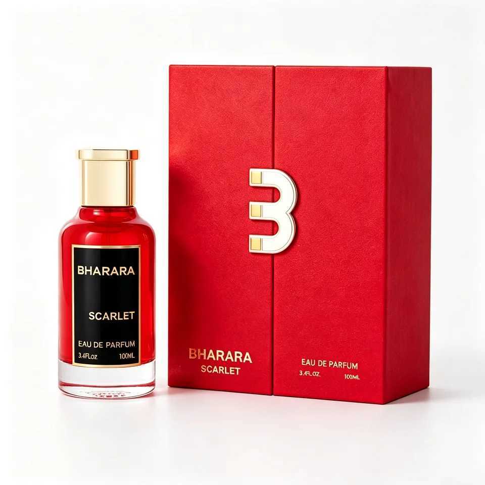 Bharara De Scarlet Eau Parfum Spray 100ml Unisex Long Lasting Elegant Rich Arabian Fragrance For Men Women Luxury Perfume M261016
