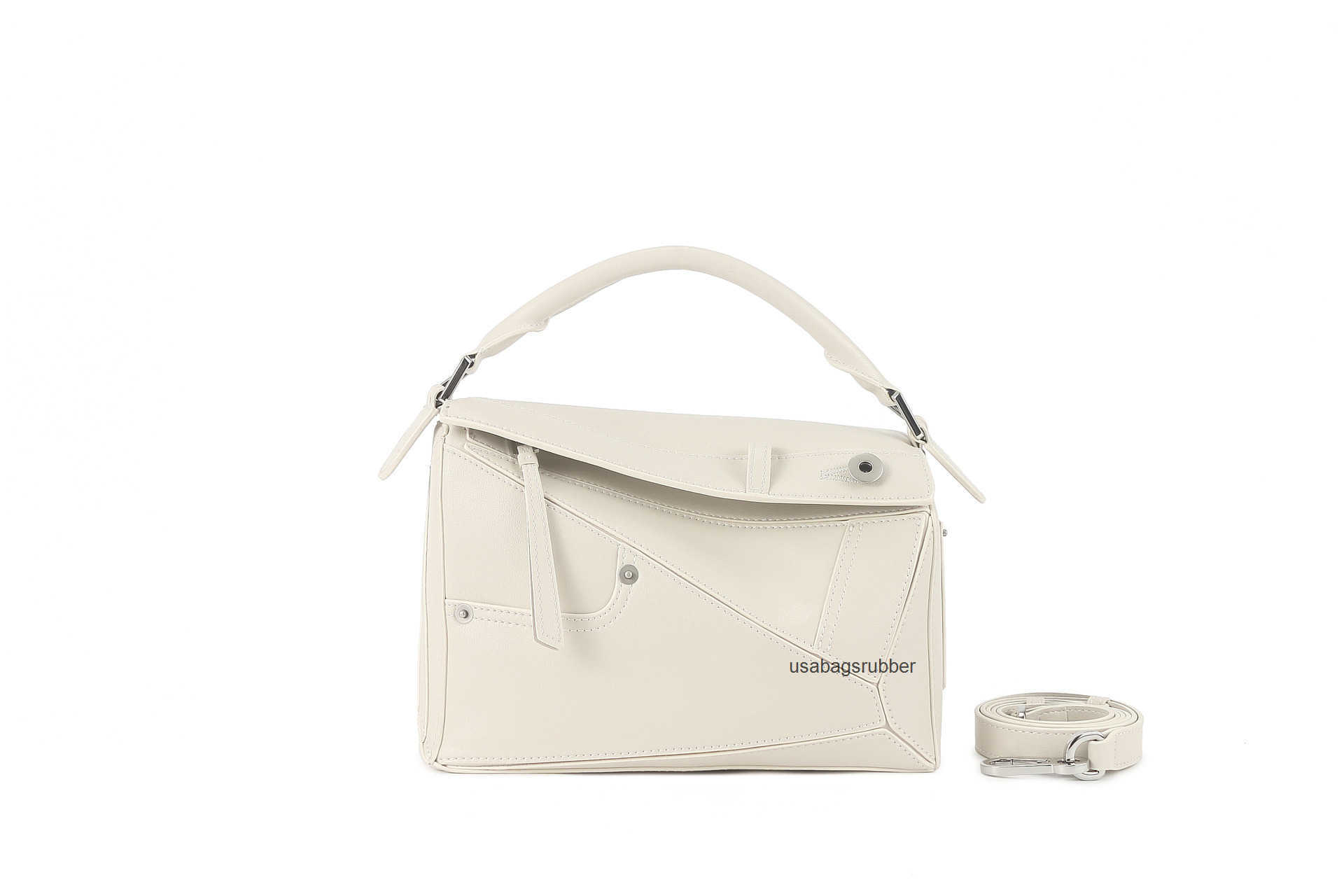 Modern Designer Style 2026 New Nappa Calfskin Men's and Women's Bag Collection Geometric Bag Calfskin Shoulder and Crossbody Bag