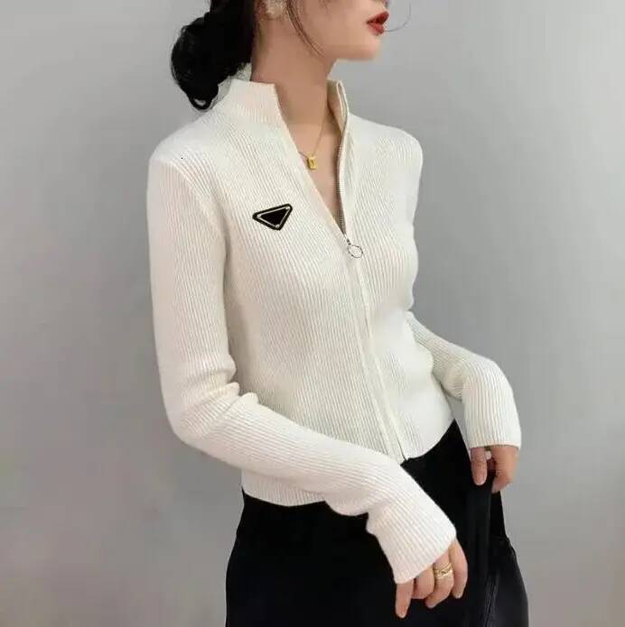 Design Women Knits Sweaters Tees Womens Tops Cardigan With Zippers Short Style Slim Jumpers Winter Autumn Spring Clothing S XL