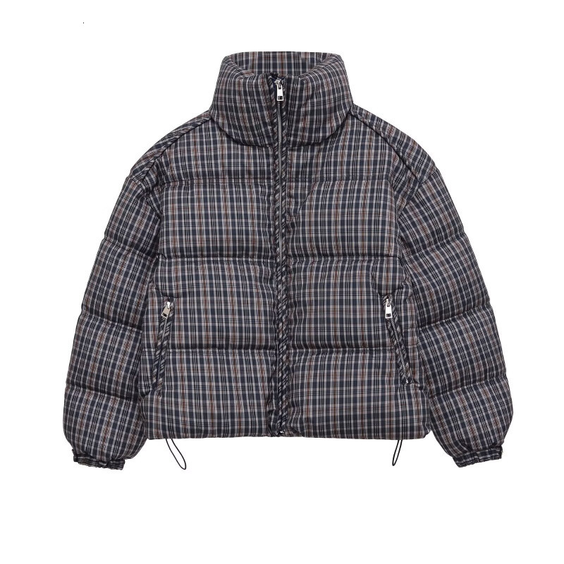 Cross-Border European And American Women's Clothing, Fashionable Casual Stand-Up Collar Cotton Jacket With Cinched Cuffs Makoufei