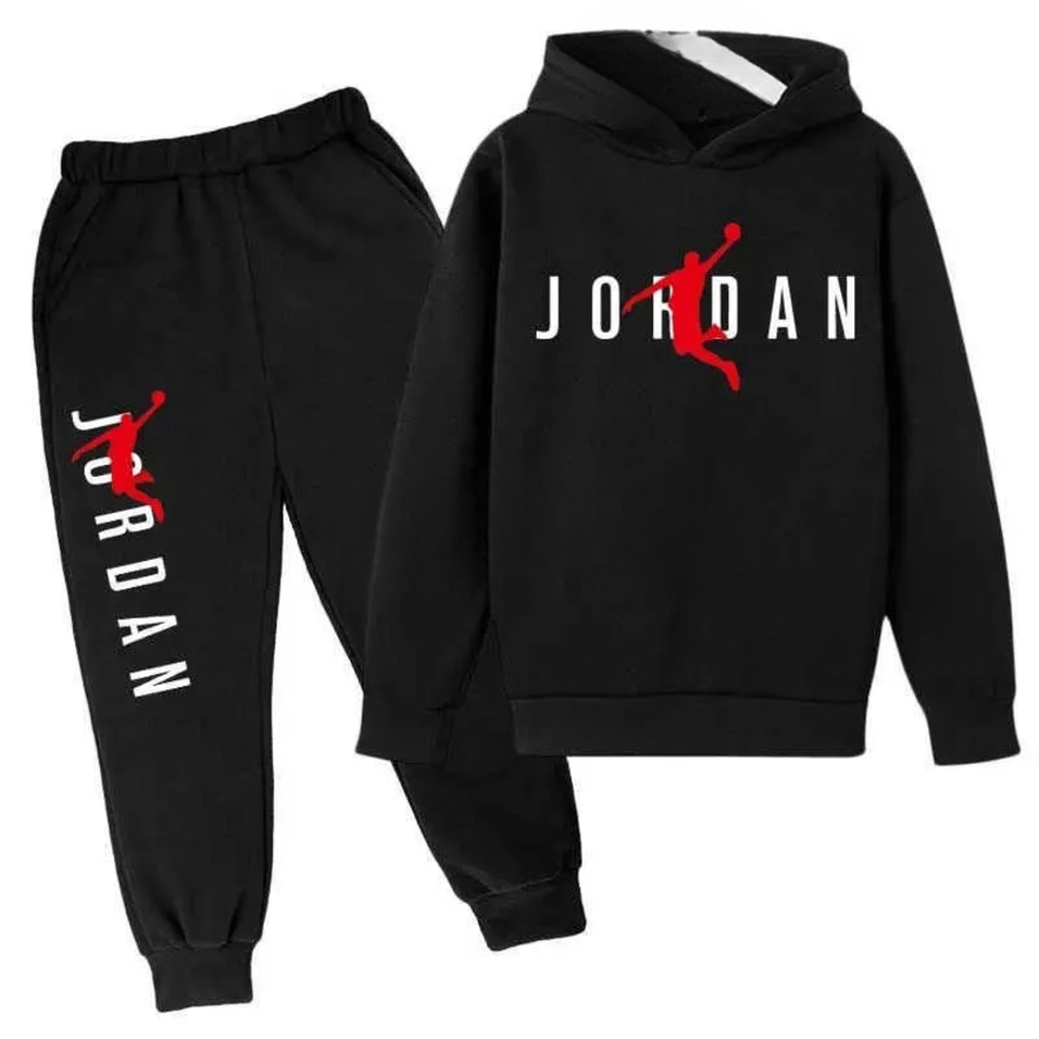 New M2 Y2 2026 Cologne Luxurious 2Pcs Hoodiepants Tracksuits For Kids Leisure Perfume Letter Halloween Print 313 Years Boys Girls Spring Autumn Outf