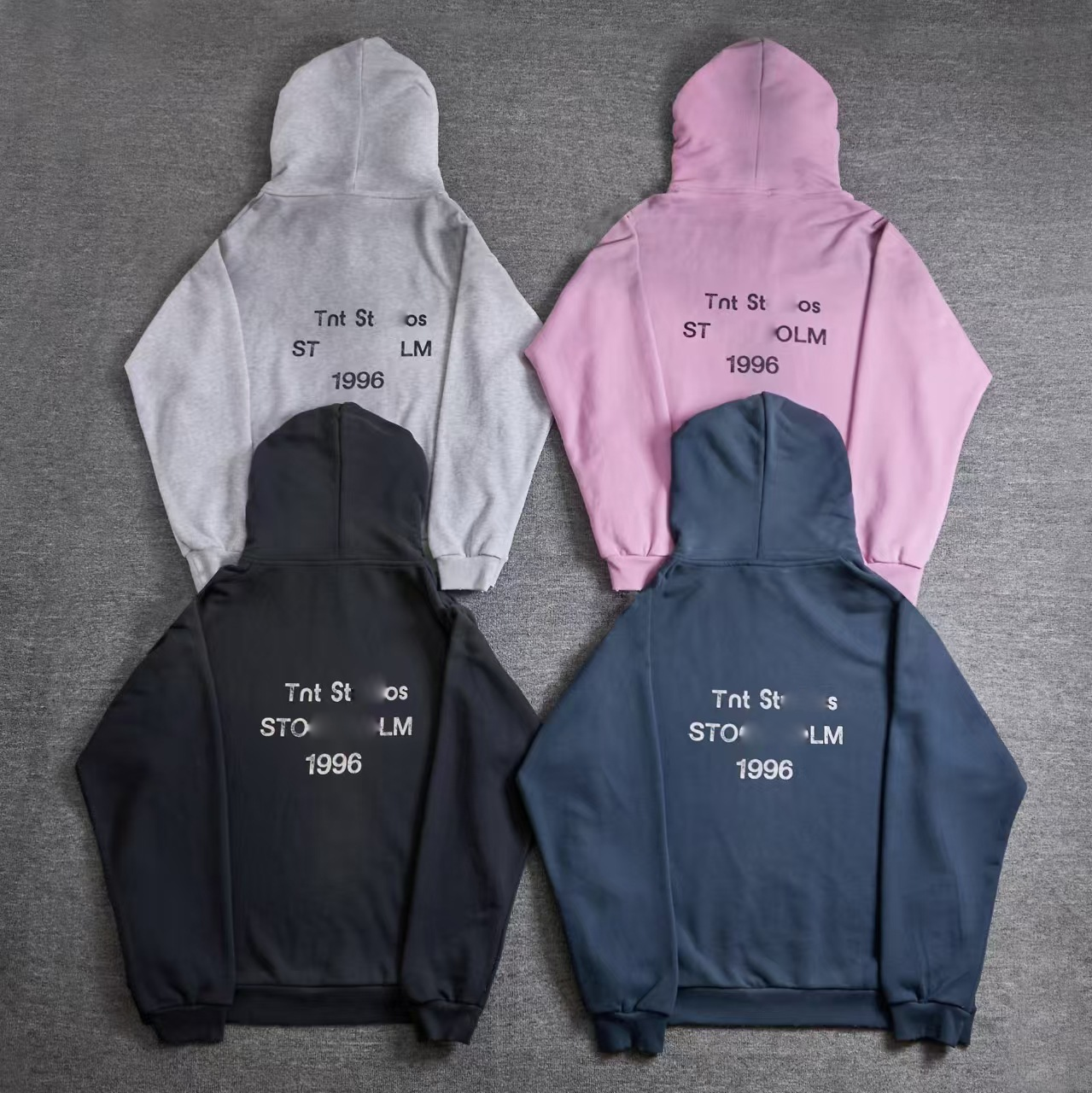 ac1996 Washed Vintage Pink long sleeve designer t shirts for men women fall clothes graphic tee cotton y2k wear 1996 AS Branded Clothing Tshirts Let