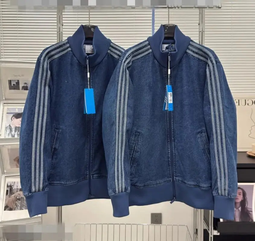 Men Short Jacket Designer Tracksuits Denim Jackets Mens Coats Jackets Retro Cotton Embroidery Cardigan Jeans Jacket Men Outwear Denim outerwear Coat