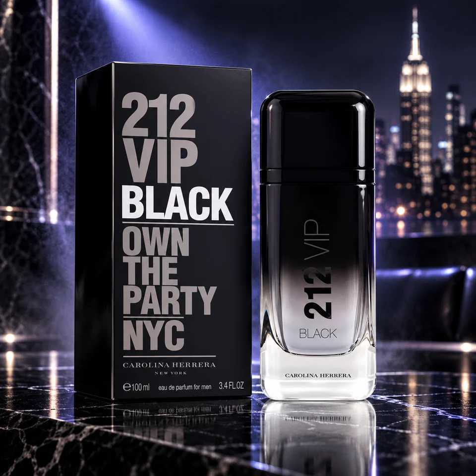 VIP Perfume Black 212 for Men 100ml Long Lasting Warm Spicy Aromatic Woody Eau de Parfum Spray Luxury Fragrance Gift M261016