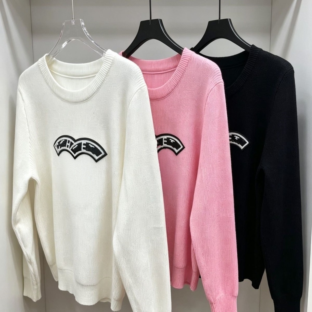 autumn knit sweater women designer sweaters womens round neck knitwear loose fitting pullover long sleeved Knit top warm coat