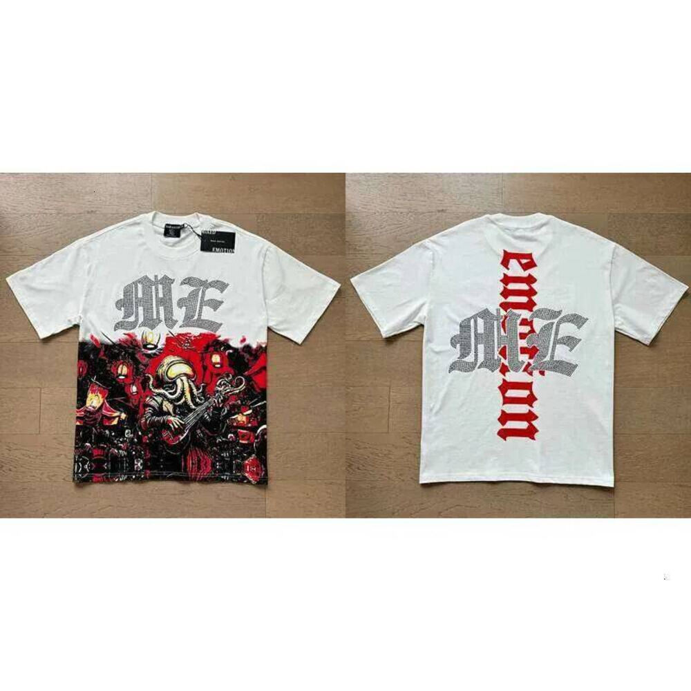 MIXED EMOTION T Shirts Men Women Couple Angel Print Summer Top Tee Round Neck Short Sleeve Emotions Shirt 8Bd
