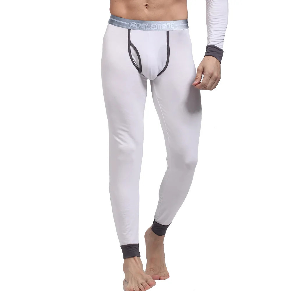 Autumn and winter men's single thin Modal long Johns slim body comfort leggings youth thermal pants leggings 261014