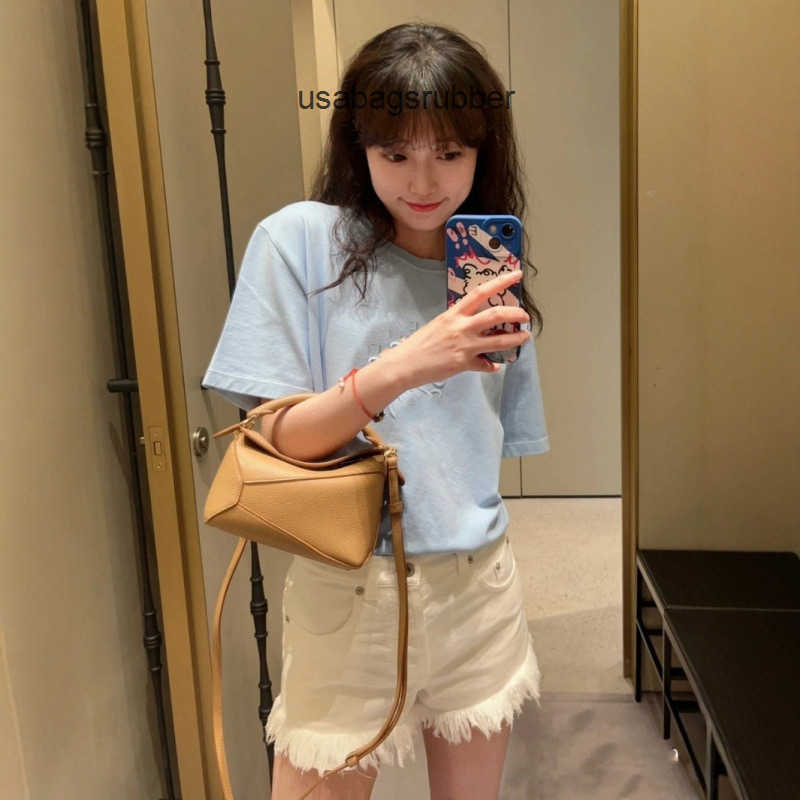 Geometric Panel Piolo geometric bag with soft leather stitching classic small square bag unisex shoulder and crossbody bag for women