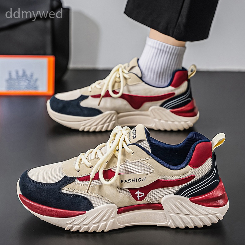Men's Retro Dad Sneakers Casual Outdoor Running Shoes Breathable Non-Slip Sports Footwear