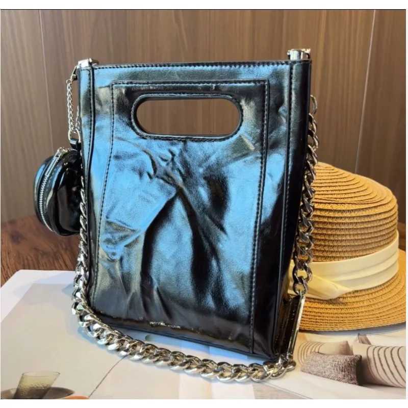 Evening Bags European Minimalist Neutral Style PU Leather Hand-held Tote Bag Casual and Versatile Single-shoulder Crossbody Mom and Bag H261016
