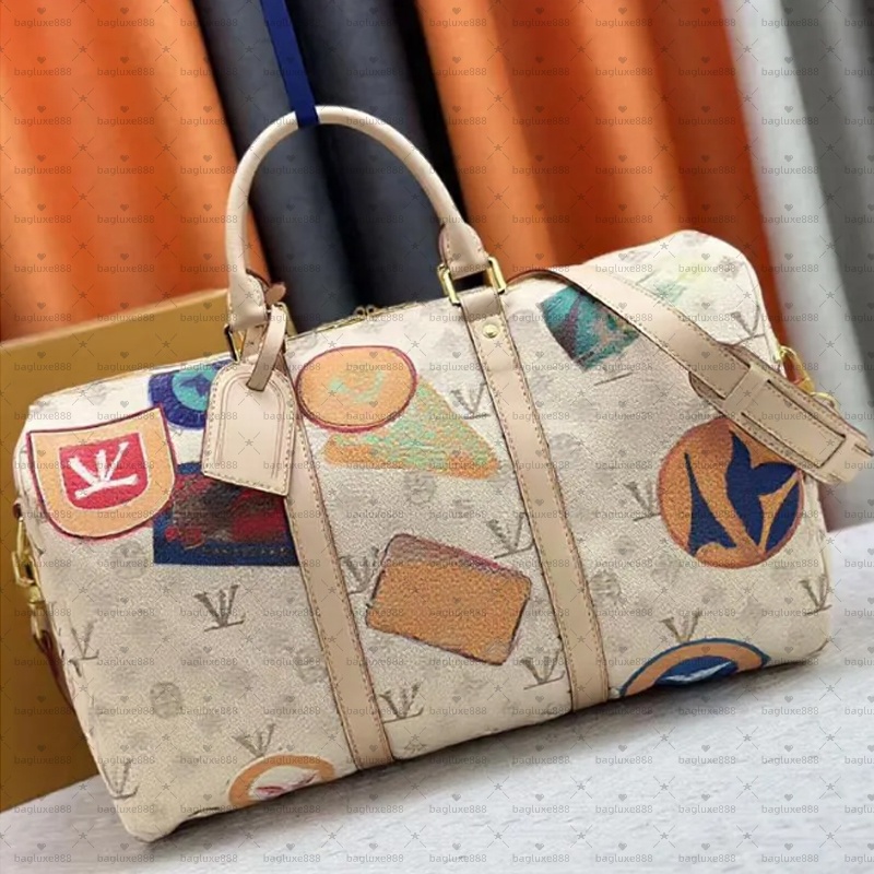 10A Designer Duffle bag Traveling Bag Weekender Overnight Bag men leather Large capacity handbag shoulder Crossbody bag Bags womens Mirror quality L