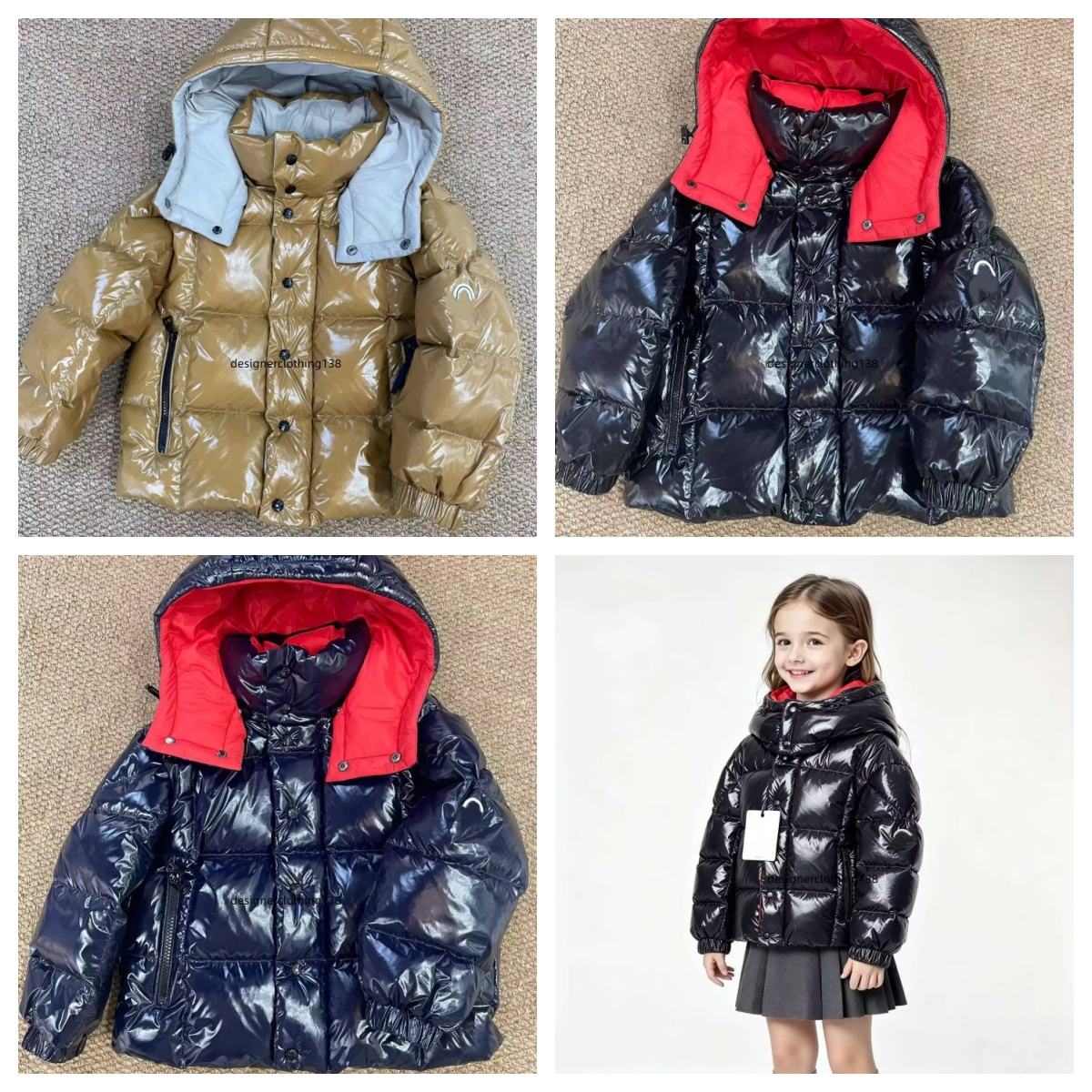 Baby Designer High quality brand down jacket High quality fashion children's jacket letter printed warm windproof jacket size 90cm-160cm Y556
