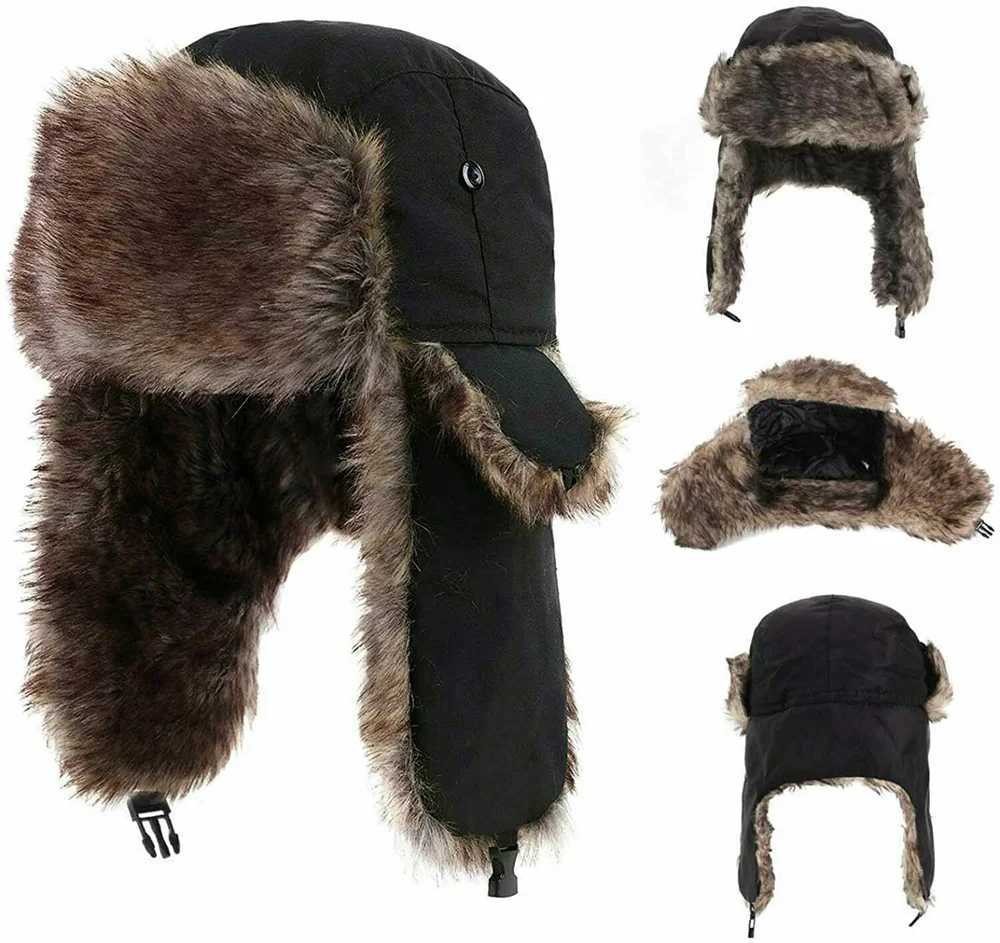 TrAPper Hats Mens Women Unisex Warm TrAPper Trooper EarflAP Winter FlAPs Ski Hat New Bomber Hats Russian Ski Hat Faux Fur HatsT261017