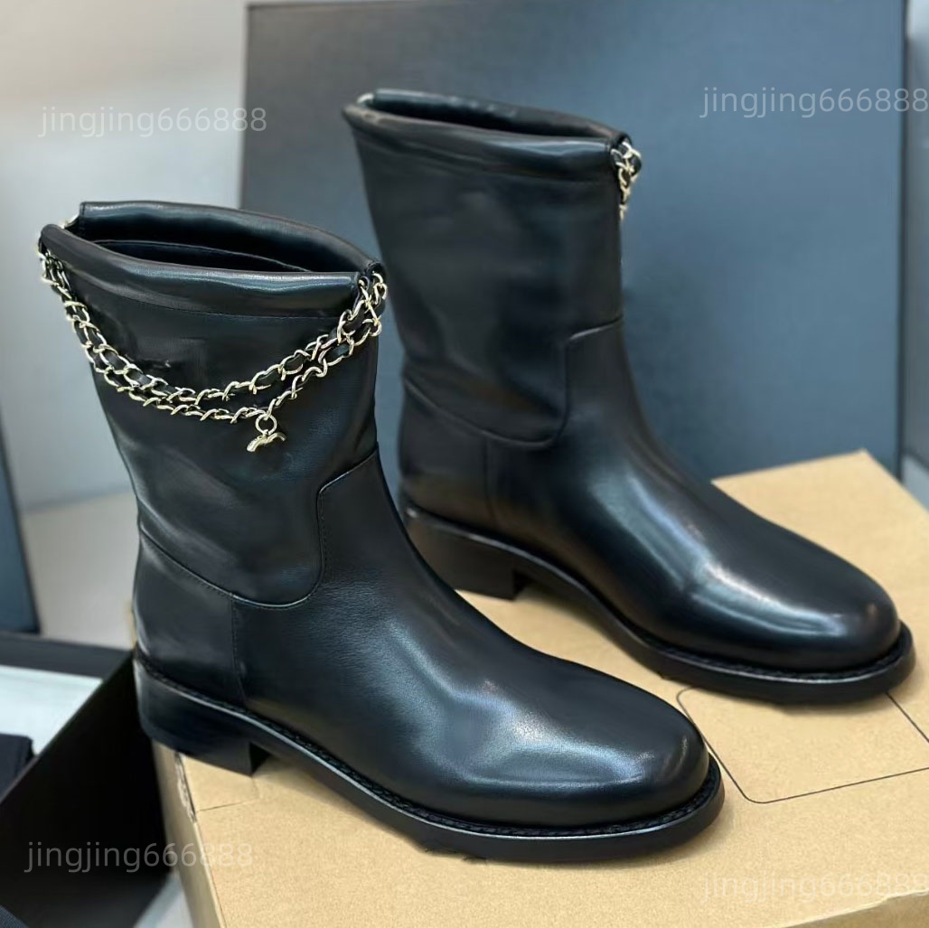 2026 Ankle Boots Women Fashion Boots Womens Leather boots Winter Snow Boots Round Toe Short Boots Platform Designer Knight Boots Women luxury Shoes