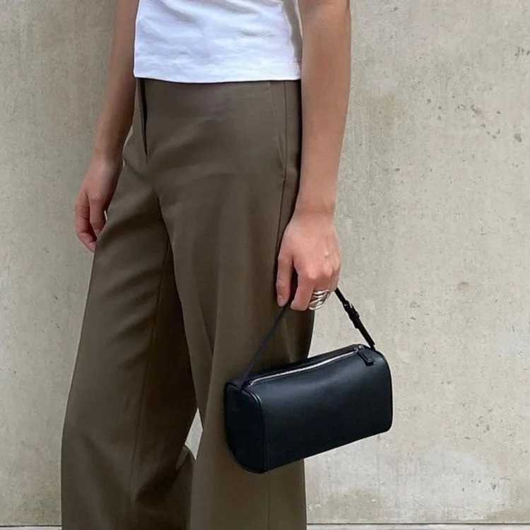 Evening Bags genuine leather 90s pen bag 2026 new female design soft cowhide mini shoulder crossbody bag suede fashion ladies handbag H261016