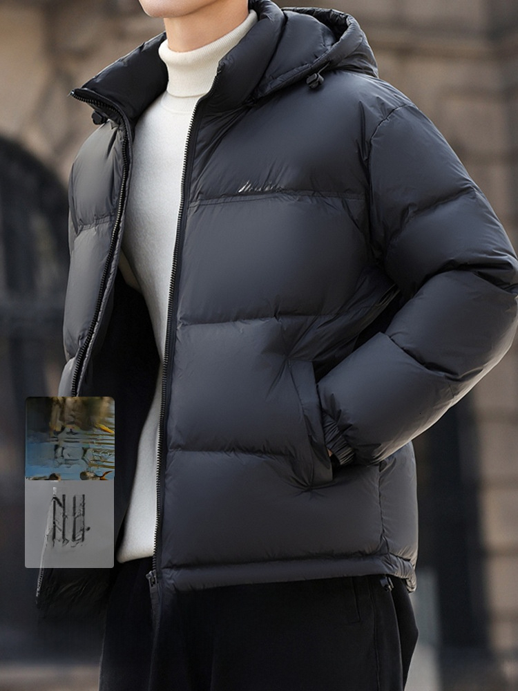 Men's Short Goose Down Jacket, 2025 Winter New Style, Thickened And Warm, Suitable For Extreme Cold Weather Honglu