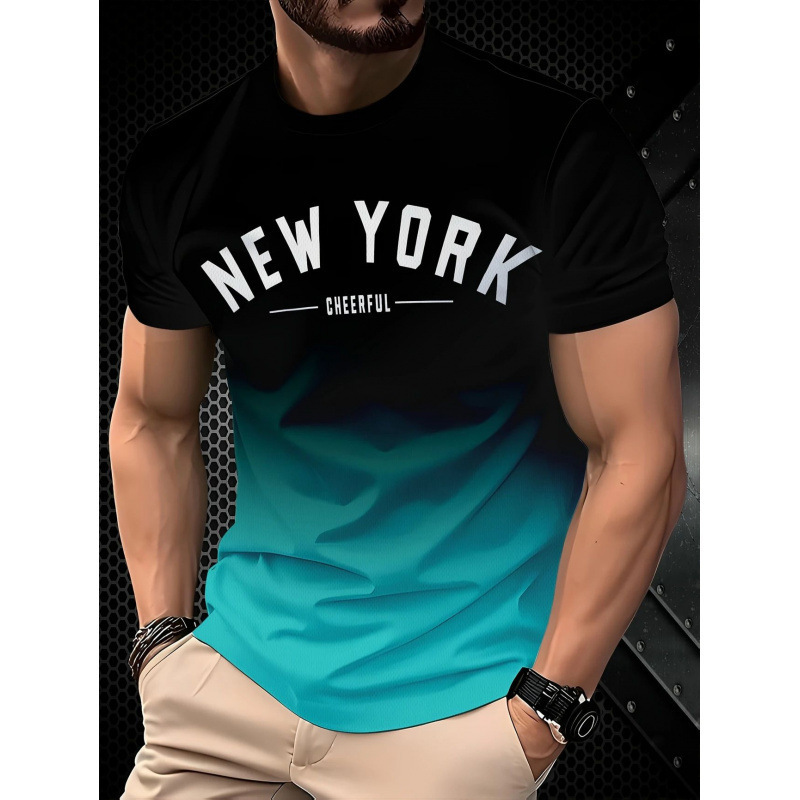 2026 Hot Sale Street Hip-Hop European And American Spring Summer New Men's Casual Round Neck Short Sleeve T-Shirt Free Shipping