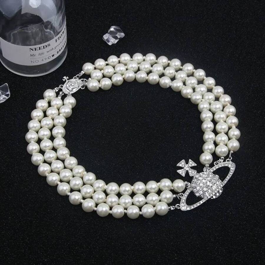 2026 cologne Classic Diamond Pendant Designer perfume High Quality Pearl Sweater Chain Women Necklace Wedding Jewelry Gift ss9