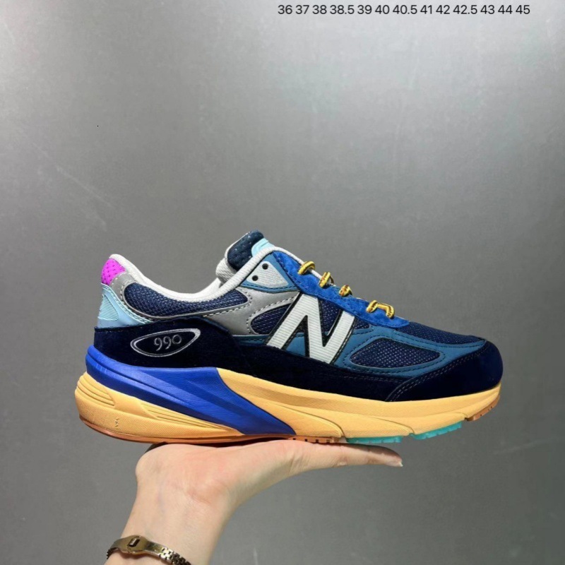 Premium Designer 990V6 Original Grey Men's and Women's Versatile Dad-Style Casual Retro Running Shoes