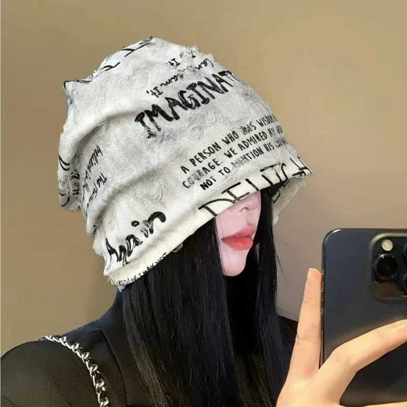 Beanie/Skull Caps Fashion Hip Hop Beanies Hats For Men Women Spring Summer Thin Bonnet Gorras Unisex Streetwear Skullies Beanie Loose Style HatsT261
