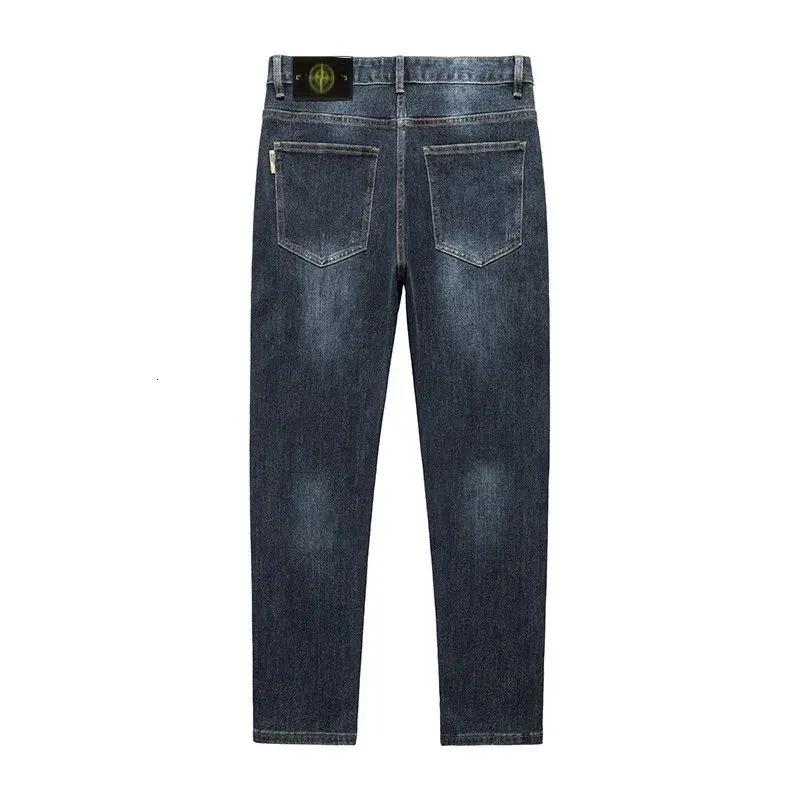 Men Jeans Deigner Mens Jeans High Elasticity For Stone Small Leg Pants Mens trousers Washed Backpack Embroidered Badge Ultra Thin Fit Casual Jean De
