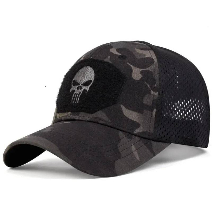 Ball Cap Unisex Skull Embroidery Baseball Net Caps duckbill Spring And Summer Outdoor Adjustable Casual Hats Sunscreen Hat Sports Golf Cap Baseball