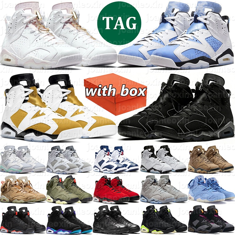 free shipping mens women 6s basketball shoes suede designer sneakers mens trainers Metallic White Fire Red Racer with box