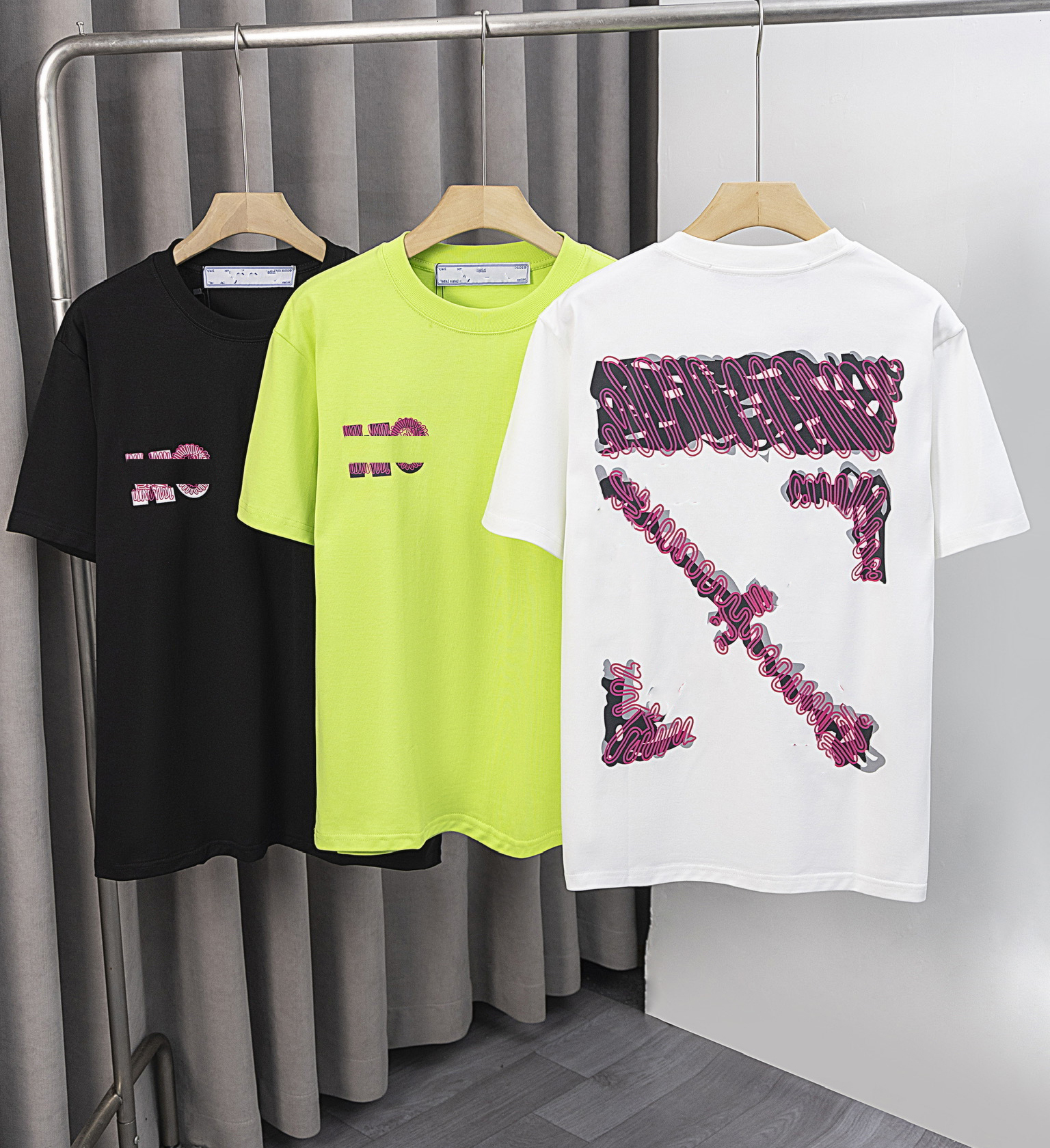 Men short sleeve T-Shirt Summer Men Women Designer Off Loose Shirt Tops Casual Luxury Clothing Streetwear Short Sleeve Men's High Quality T Shi