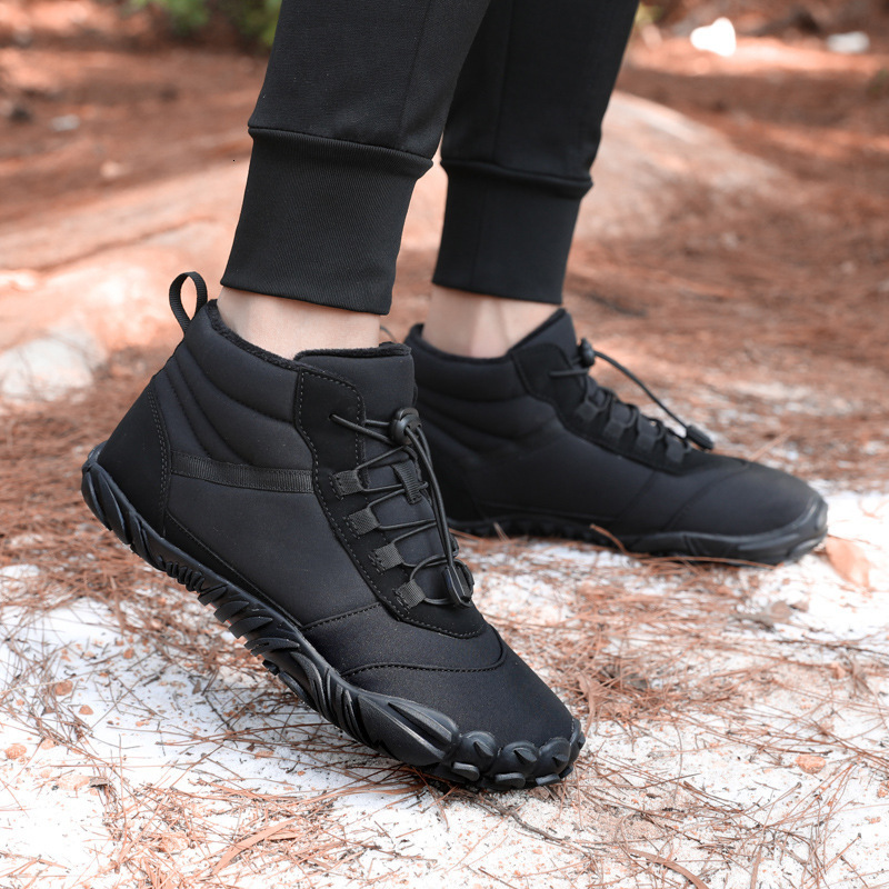Direct from the manufacturer, 2026 winter fleecelined waterproof snow boots, warm and breathable, hightop casual cotton shoes for couples