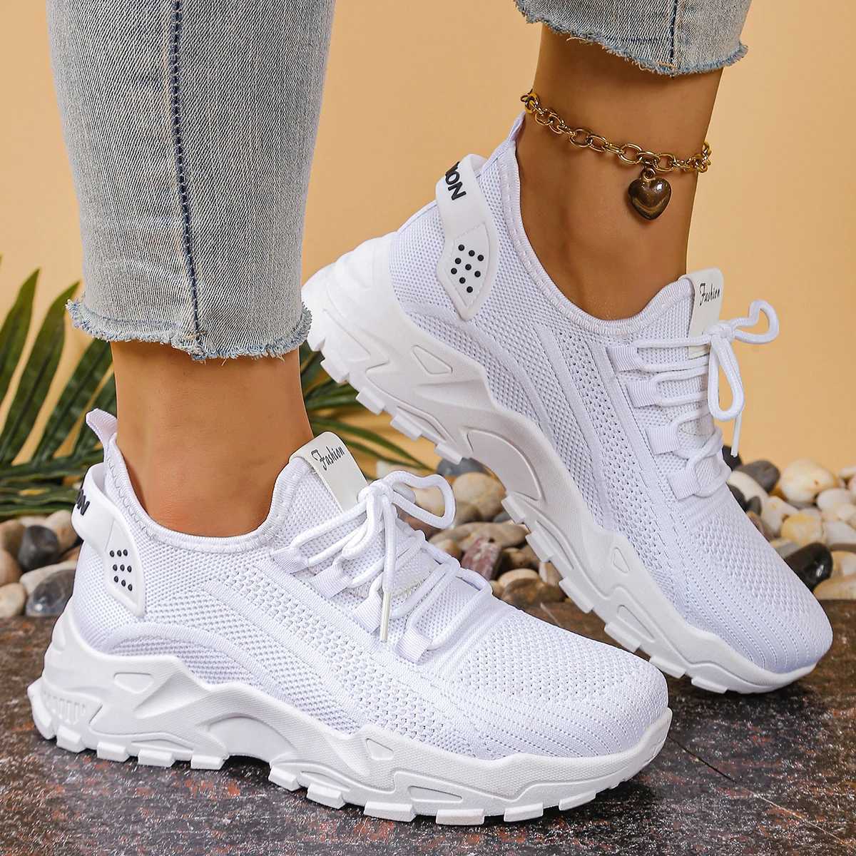 Casual Shoes Women's Shoes Solid-Colored Strap Versatile Single Shoes Casual Sneaker Women's Summer Sneakers Sale Shoes with Free Shipping