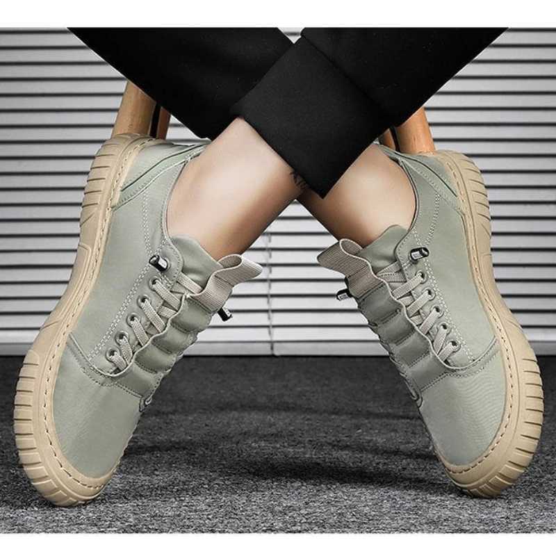 Casual Shoes 2026 Canvas Men's Shoes Breathable Green Casual Shoes for Men Comfor All-match Sneakers Ice Silk Cloth Men Walking Tennis Shoes H2