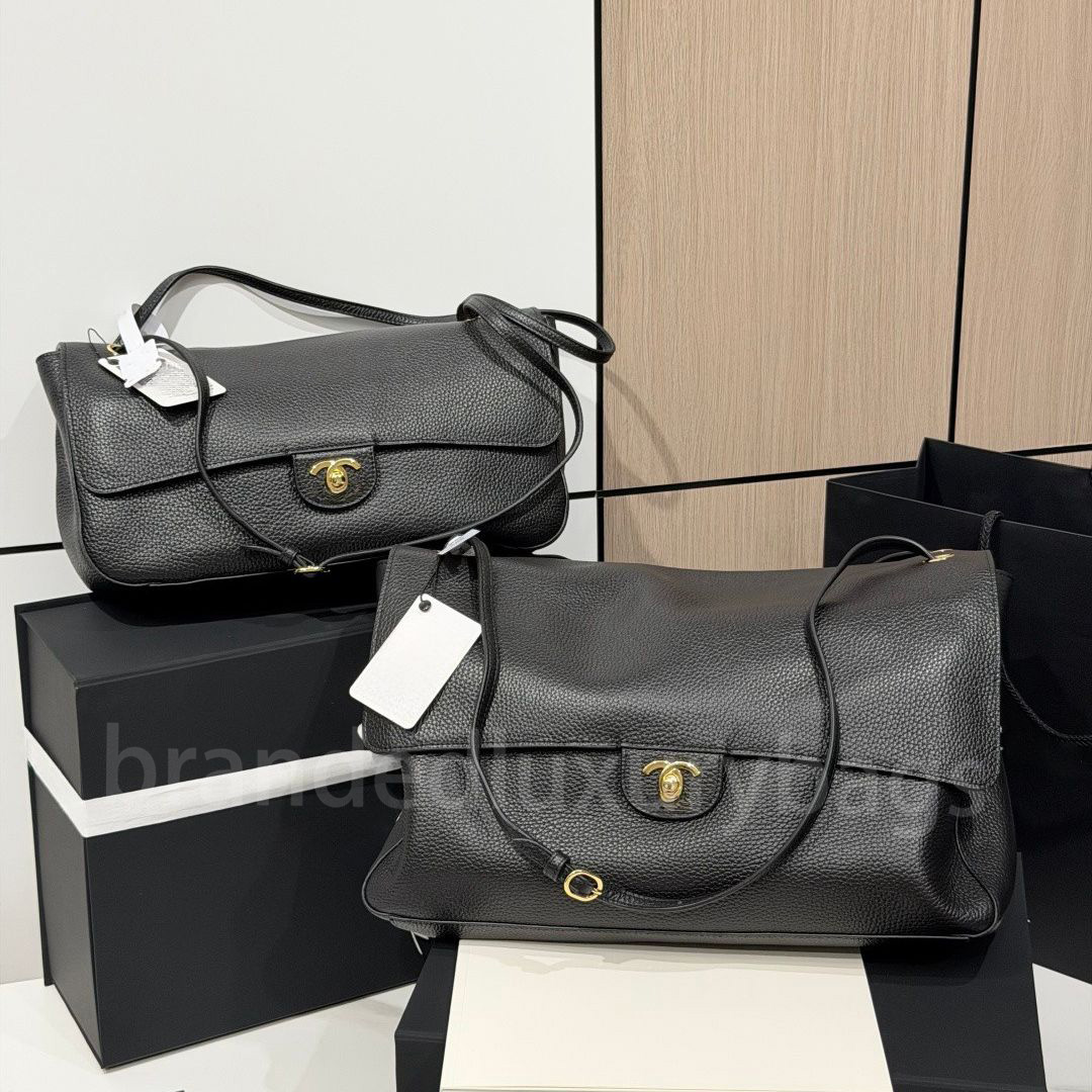 Designer 26S Maxi Flap bag leather Suede bag airport tote bag shoulder bag grain cowhide Women Classic Flap Oversized shopping bag Multi Pocket larg