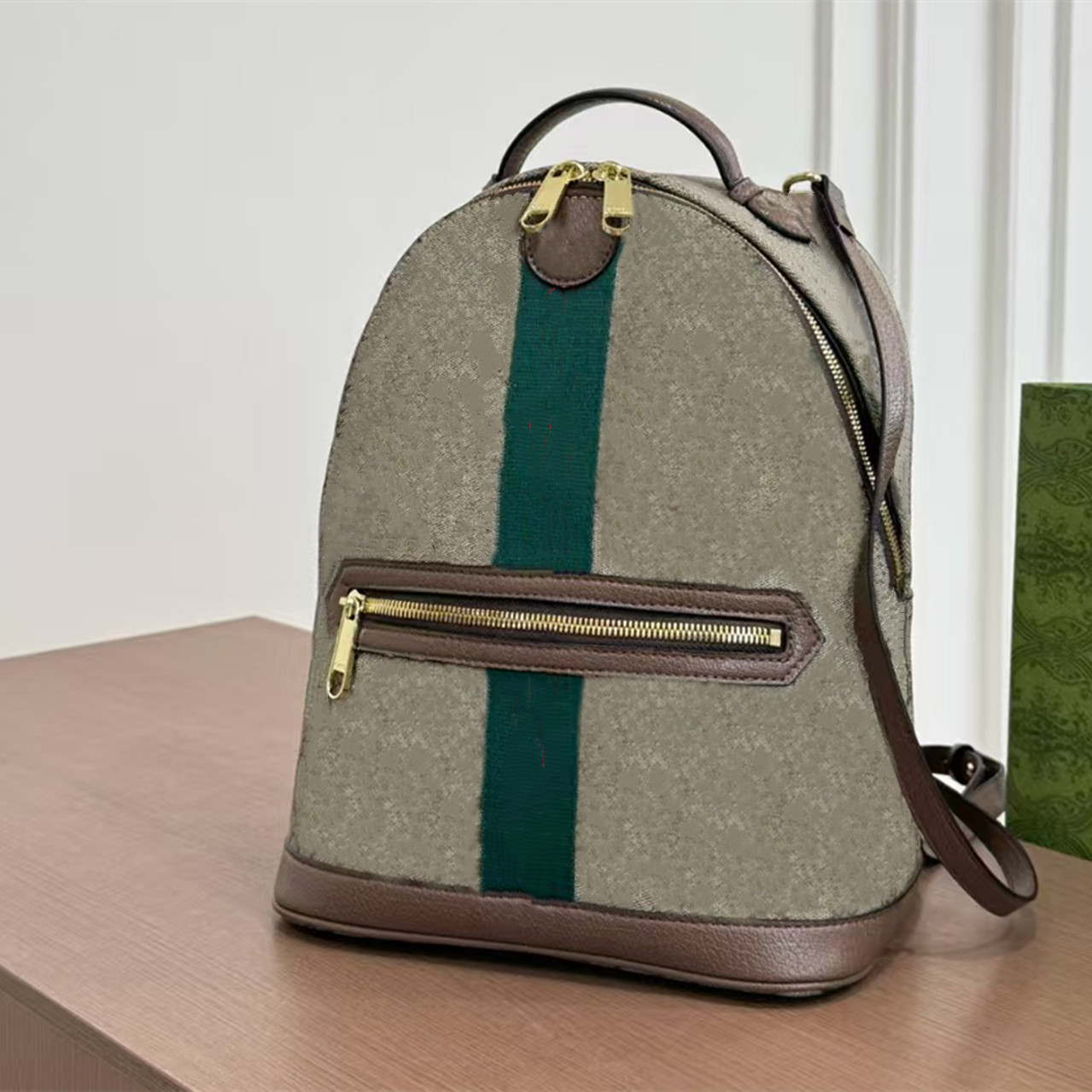 Free shipping Luxury designer new women's backpack 925 fashion style schoolbag male bag Fashionable Printed Women's Backpack Versatile Lei