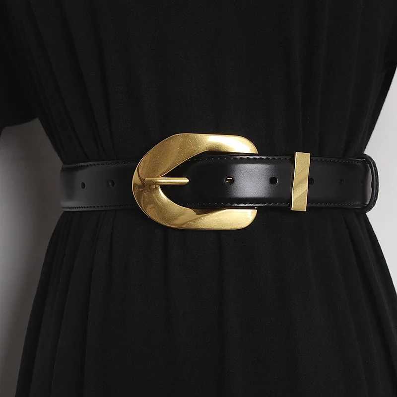 Genuine Leather Women's Belt 2.8cm with Metal Pin Buckle M261016