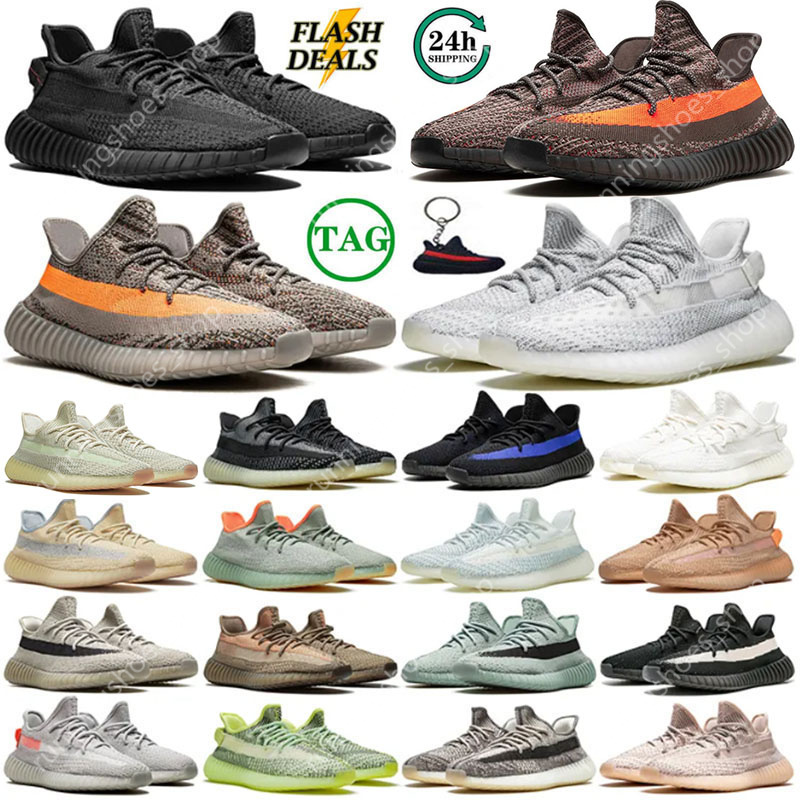 Top Quality Designer 350 v2 Running Shoes Sneakers Trainers for Salt brown Black white Mens Women 350s Outdoor Sport Hiking shoe Size US 12