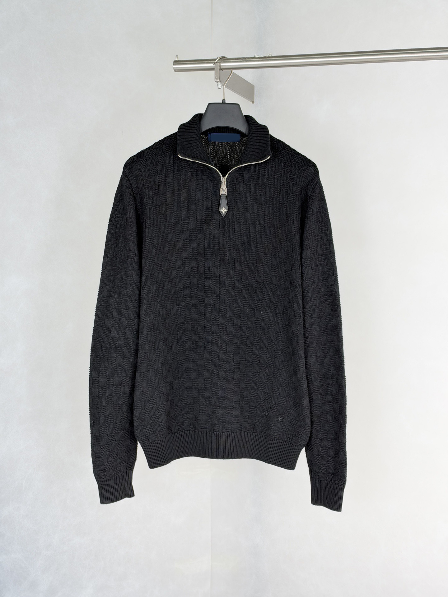 Men's Plus Size Hoodies & Sweatshirts New AOP jacquard letter knitted sweater in autumn / winter knitting machine e Custom jnlarged detail crew