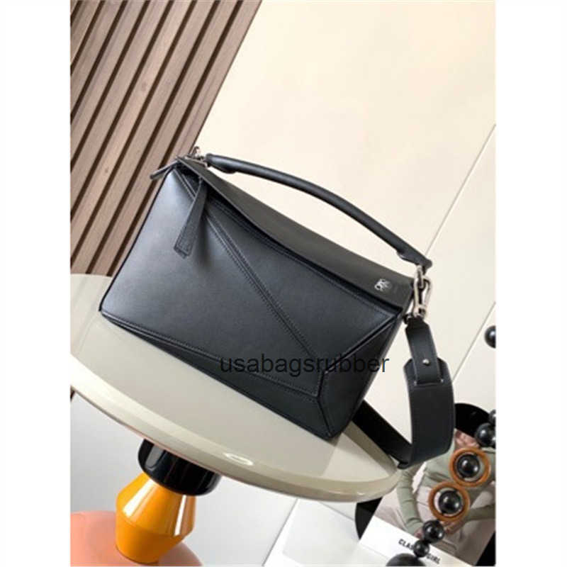 Luxury Designer Style Geometric Bag Cowhide Large Capacity Commuter Shoulder Crossbody Bag Handbag High Quality