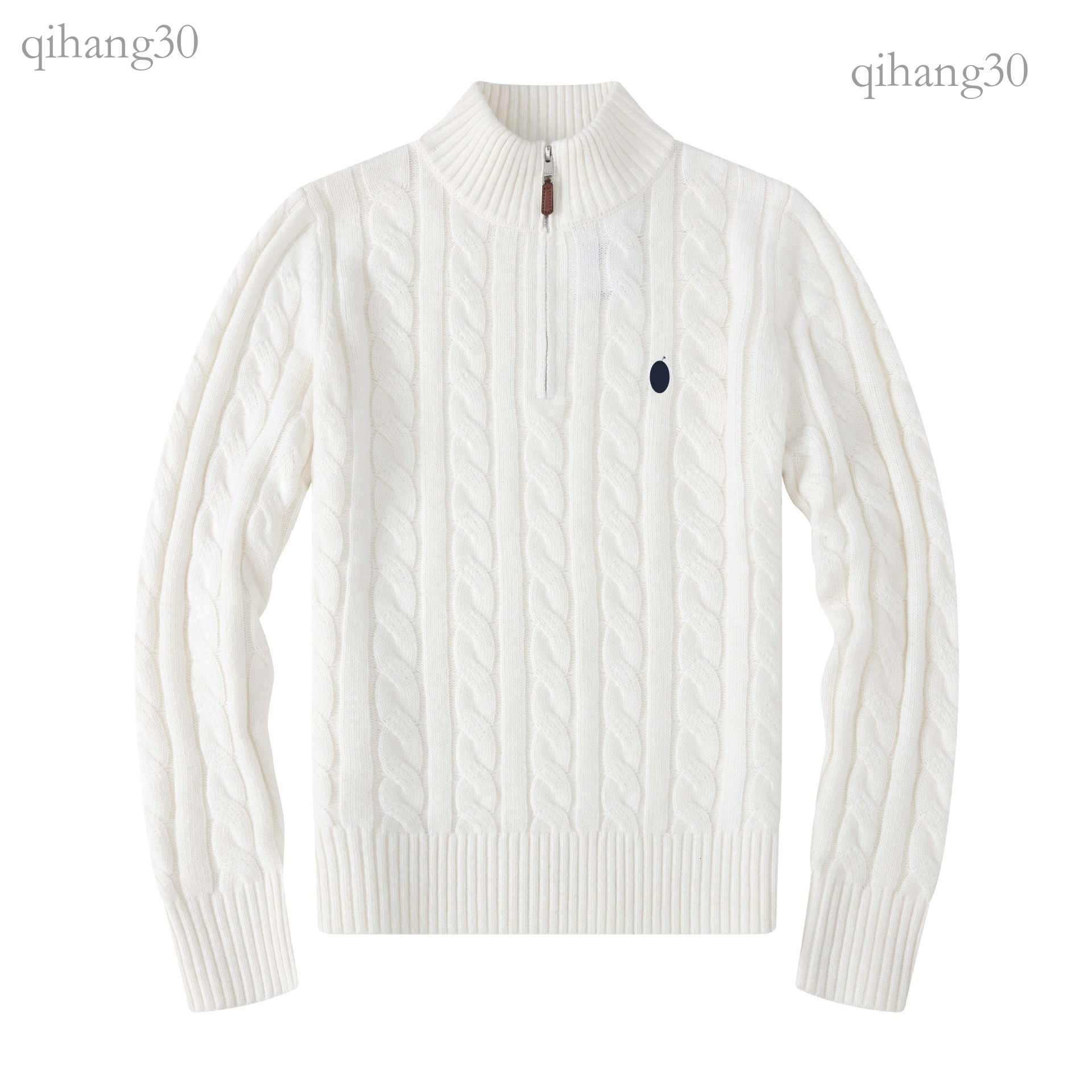 Ralfs Laure Quarter Zipper Sweaters Men Designer Wool Casual Polos Chandail Cardigan Jackets Winter Warm Long Sleeve Sweater Pullover Warm Rauph Lar