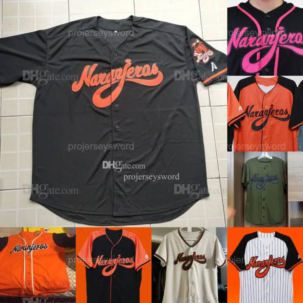 Ko8 Naranjeros Nopaleros de Zacatecas Jersey Mexicali Aguilas All Stitched Embroidery Baseball Jerseys Custom Name Any Number Mix Order Wholesale