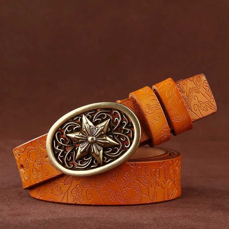 Leather Women's Trousers Belt Genuine Belt For Female Strap Casual High Quality Ladies Belts Designer Brand Waisand DT154 M261016