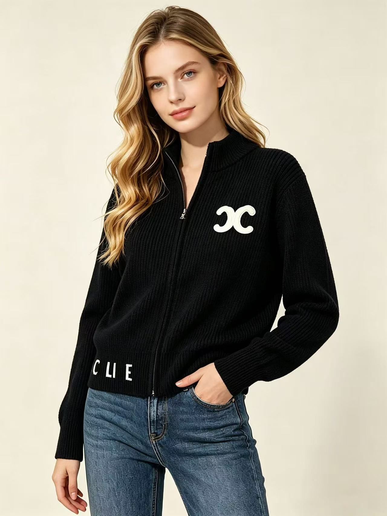 Women's sweater designer brand summer knitted women's T-shirt, women's sweater top, high elasticity and slim fit S-XL
