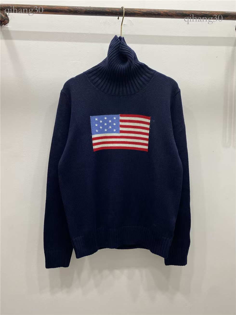 Sweater Men Designer Polo Cardigan Sweater Cashmere Pullover Luxury Knitwear Pony Embroidered Fashion Ralf Sweaters Laurnen Long Sleeve 8F4