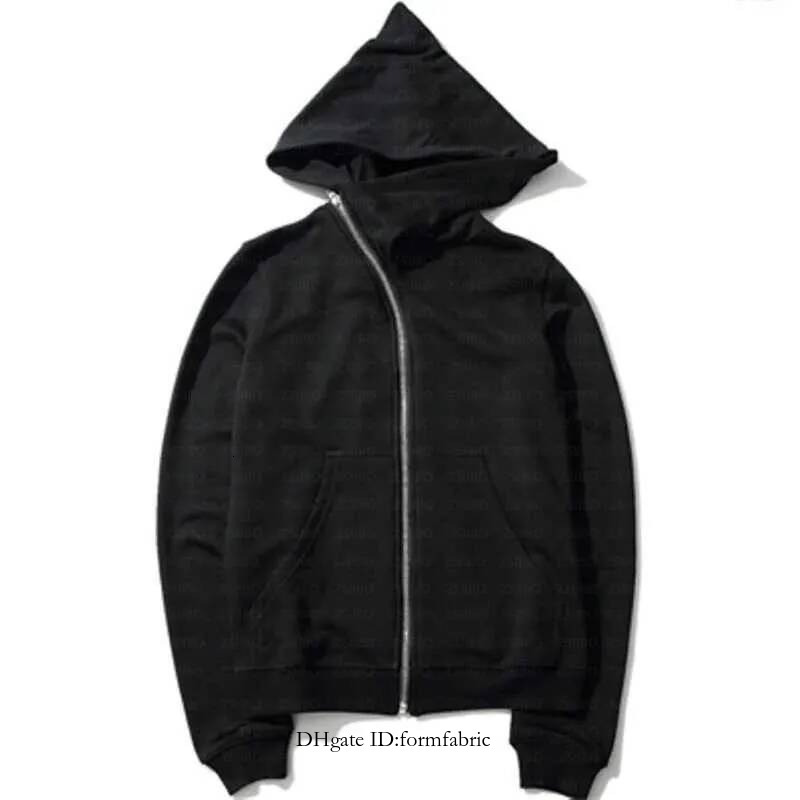 New Hoodies Men Zipper Cardigan Harajuku Black Sweatshirts Hip Hop Clothing Skateboard Streetwear Cloak Hooded Jacket Coat XJ250726