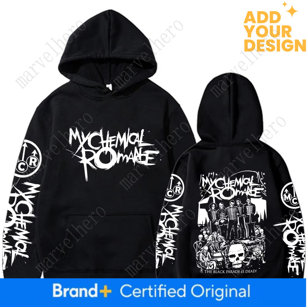 My Chemical Romance Rock Band Hoodies Black Parade Punk Emo Hooded Sweatshirt Men Women Fashion Vintage Gothic Hip Hop Pullovers