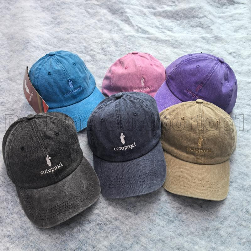 Cotopaxi alpaca men's and women's retro soft-top baseball cap with letter embroidery, wide brim, face-covering, and sun-protective design