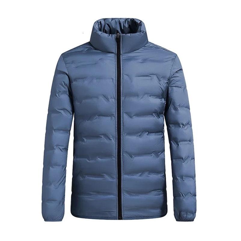 Men's Down Jacket Stand Collar Slim Short Warm Sports Fashion Winter Trend Outdoor Sports Coat 261016