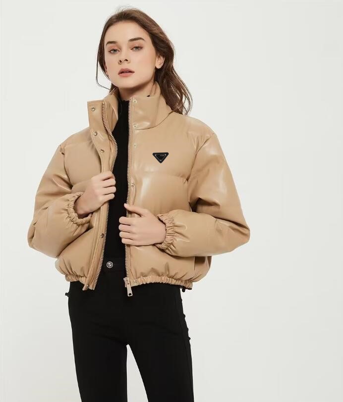 women leather down jacket new winter Luxury Classic long-sleeved Puffer Jacket Windbreaker Sweatshirt Clothes Women Cotton Jacket