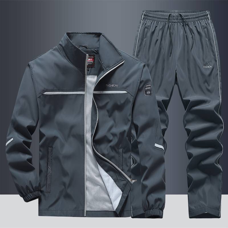 2026 Oversized Sportswear Men's Running Sets Clothing Jogging Sports Jacket+Pants Sweatsuit Fitness Basketball Workout Clothes for Men