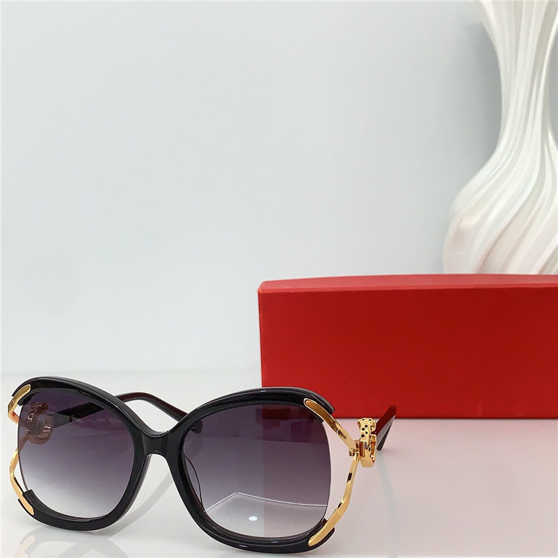 New fashion design oversized retro butterfly-oval sunglasses 7198S acetate frame simple and popular style versatile outdoor UV400 protection eyewear