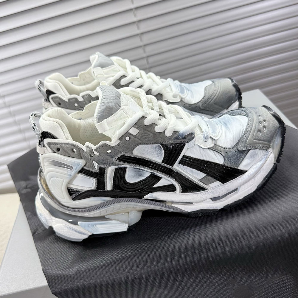 Mens Runner Sneaker In Grey Luxury Designer Sneakers 772767W Womens Exterior Printed Logo Comfort Casual Sneaker Couple Style Brand Sports Shoes Can